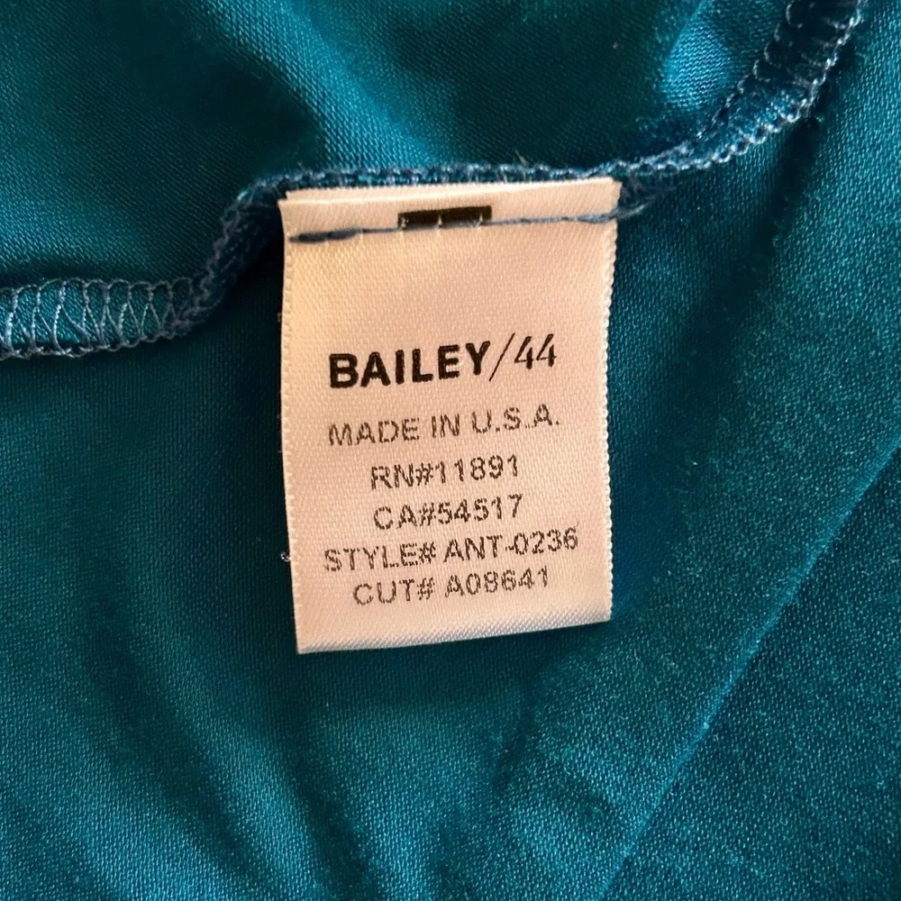 Anthropologie Bailey 44 Faux
Wrap Dress Size Large Turquoise Jersey Knit NWT - Picture 6 of 7